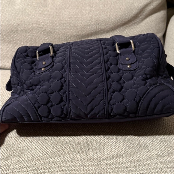 Vera Bradley Navy Quilted Shoulder Bag - Picture 3 of 13